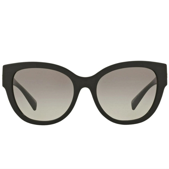 VERSACE RARE NEW Medusa Black Cat-Eye Grey Lens Sunglasses VE4314 GB1/11 main image 6